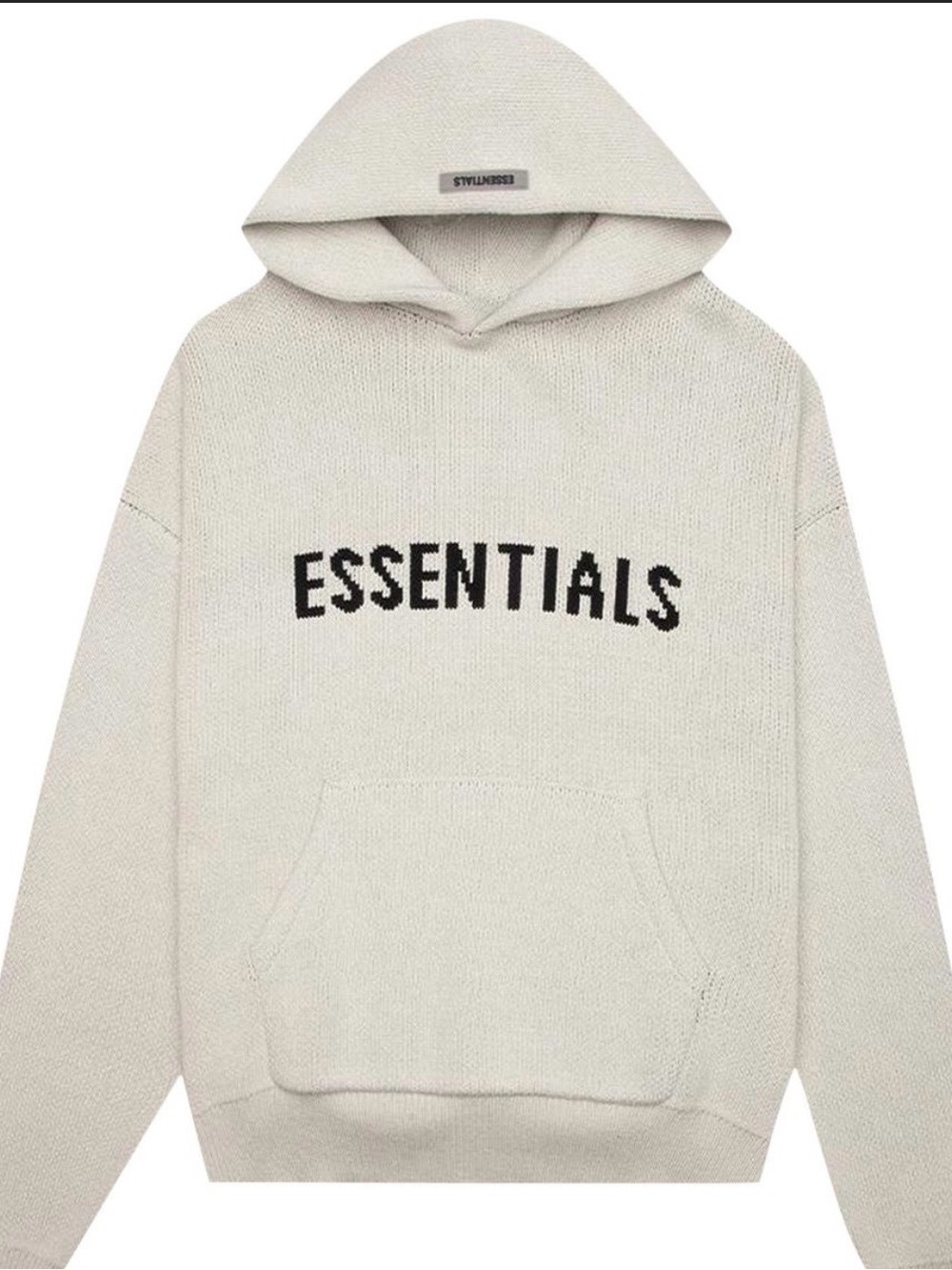 Fear of God Essentials Oatmeal Knit Hoodie